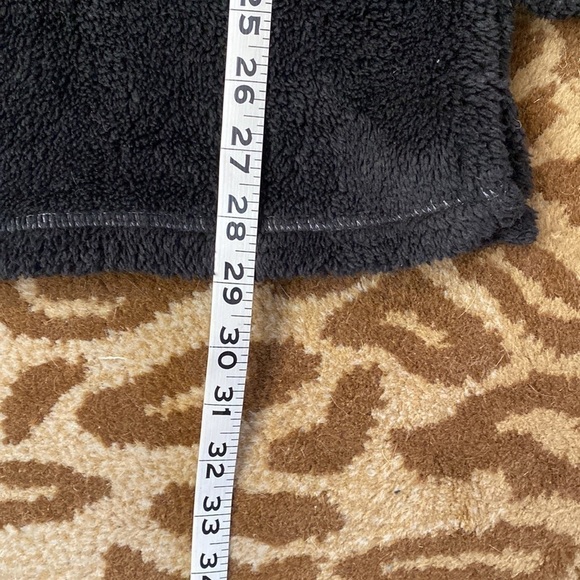 Tribal- Brown Sherpa Pullover Shirt Mens L 1/4 Zip red zipper warm Cozy - Picture 6 of 9